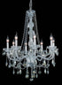 Elegant Lighting 8 Light Verona Hang D28 Inch H34 Inch L8 CH G RC in Chrome Finish Model: 7958D28C-GT/RC