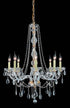 Elegant Lighting 8 Light Verona Hang D28 Inch H34 Inch L8 CH G RC in Chrome Finish Model: 7958D28C-GT/RC