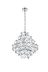 Elegant Lighting Adaline 11 Light Pendant D20 Inch H20 Inch L11 Chrome in Chrome and Clear Finish Model: 1050G20C