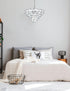Elegant Lighting Adaline 11 Light Pendant D24 Inch H14 Inch L11 Chrome in Chrome and Clear Finish Model: 1050D24C