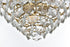 Elegant Lighting Adaline 15 Light Pendant D24 Inch H25 Inch L15 Satin Gold in Satin Gold and Clear Finish Model: 1050G24SG