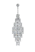 Elegant Lighting Adaline 26 Light Pendant D24 Inch H67 Inch L26 Chrome in Chrome and Clear Finish Model: 1050SR24C
