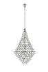 Elegant Lighting Adaline 38 Light Pendant D36 Inch H60 Inch L38 Chrome in Chrome and Clear Finish Model: 1050G36C