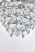 Elegant Lighting Adaline 38 Light Pendant D36 Inch H60 Inch L38 Chrome in Chrome and Clear Finish Model: 1050G36C