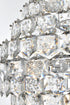 Elegant Lighting Adaline 38 Light Pendant D36 Inch H60 Inch L38 Chrome in Chrome and Clear Finish Model: 1050G36C