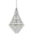 Elegant Lighting Adaline 38 Light Pendant D36 Inch H60 Inch L38 Chrome in Chrome and Clear Finish Model: 1050G36C