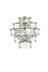 Elegant Lighting Adaline 4 Light Wall Sconce W13.8 Inch S8 Inch *H15 Inch L4 Chrome in Chrome and Clear Finish Model: 1050W15C