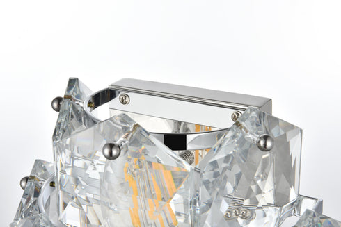 Elegant Lighting Adaline 4 Light Wall Sconce W13.8 Inch S8 Inch *H18 Inch L4 Chrome in Chrome and Clear Finish Model: 1050W18C