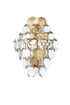 Elegant Lighting Adaline 4 Light Wall Sconce W13.8 Inch S8 Inch *H18 Inch L4 Satin Gold in Satin Gold and Clear Finish Model: 1050W18SG