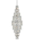 Elegant Lighting Adaline 41 Light Pendant D30 Inch H91 Inch L41 Chrome in Chrome and Clear Finish Model: 1050SR30C