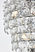 Elegant Lighting Adaline 41 Light Pendant D30 Inch H91 Inch L41 Chrome in Chrome and Clear Finish Model: 1050SR30C