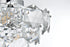 Elegant Lighting Adaline 6 Light Flush Mount D16 Inch H12 Inch L6 Chrome in Chrome and Clear Finish Model: 1050F16C