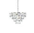 Elegant Lighting Adaline 6 Light Pendant D16 Inch H10 Inch L6 Chrome in Chrome and Clear Finish Model: 1050D16C