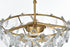 Elegant Lighting Adaline 6 Light Pendant D16 Inch H10 Inch L6 Satin Gold in Satin Gold and Clear Finish Model: 1050D16SG