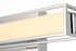 Elegant Lighting Aden 1 Light Wall Sconce L16 Inch E4.5 Inch H4.3 Inch LED 8 Watt 3CCT in Chrome Model: LD301W16C