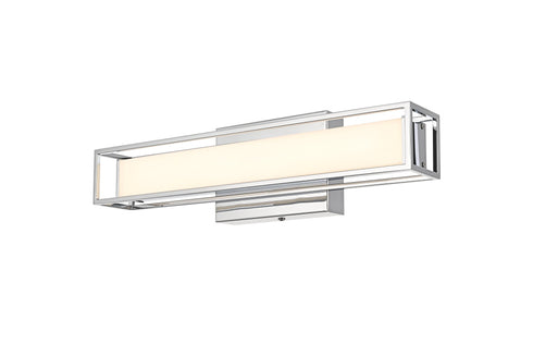Elegant Lighting Aden 1 Light Wall Sconce L16 Inch E4.5 Inch H4.3 Inch LED 8 Watt 3CCT in Chrome Model: LD301W16C