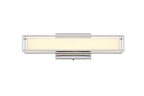 Elegant Lighting Aden 1 Light Wall Sconce L16 Inch E4.5 Inch H4.3 Inch LED 8 Watt 3CCT in Chrome Model: LD301W16C