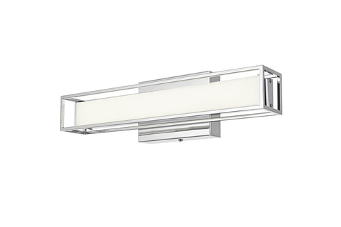 Elegant Lighting Aden 1 Light Wall Sconce L16 Inch E4.5 Inch H4.3 Inch LED 8 Watt 3CCT in Chrome Model: LD301W16C