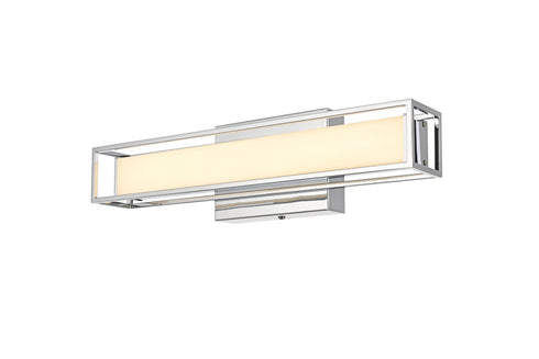 Elegant Lighting Aden 1 Light Wall Sconce L16 Inch E4.5 Inch H4.3 Inch LED 8 Watt 3CCT in Chrome Model: LD301W16C