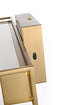 Elegant Lighting Aden 1 Light Wall Sconce L16 Inch E4.5 Inch H4.3 Inch LED 8 Watt 3CCT in Satin Gold Model: LD301W16SG