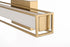 Elegant Lighting Aden 1 Light Wall Sconce L16 Inch E4.5 Inch H4.3 Inch LED 8 Watt 3CCT in Satin Gold Model: LD301W16SG