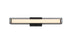 Elegant Lighting Aden 1 Light Wall Sconce L24 Inch E4.5 Inch H4.3 Inch LED 14 Watt 3CCT in Black Model: LD301W24BK