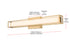 Elegant Lighting Aden 1 Light Wall Sconce L24 Inch E4.5 Inch H4.3 Inch LED 14 Watt 3CCT in Satin Gold Model: LD301W24SG