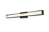 Elegant Lighting Aden 1 Light Wall Sconce L31 Inch E4.5 Inch H4.3 Inch LED 18 Watt 3CCT in Black Model: LD301W31BK