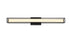 Elegant Lighting Aden 1 Light Wall Sconce L31 Inch E4.5 Inch H4.3 Inch LED 18 Watt 3CCT in Black Model: LD301W31BK