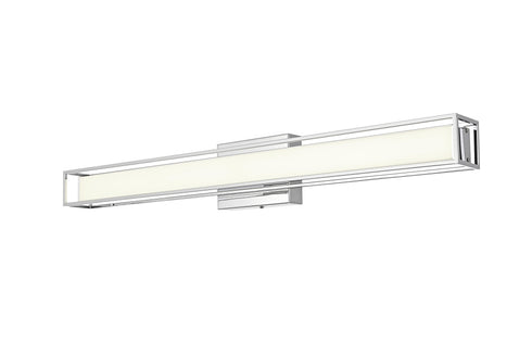 Elegant Lighting Aden 1 Light Wall Sconce L31 Inch E4.5 Inch H4.3 Inch LED 18 Watt 3CCT in Chrome Model: LD301W31C