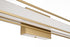 Elegant Lighting Aden 1 Light Wall Sconce L31 Inch E4.5 Inch H4.3 Inch LED 18 Watt 3CCT in Satin Gold Model: LD301W31SG