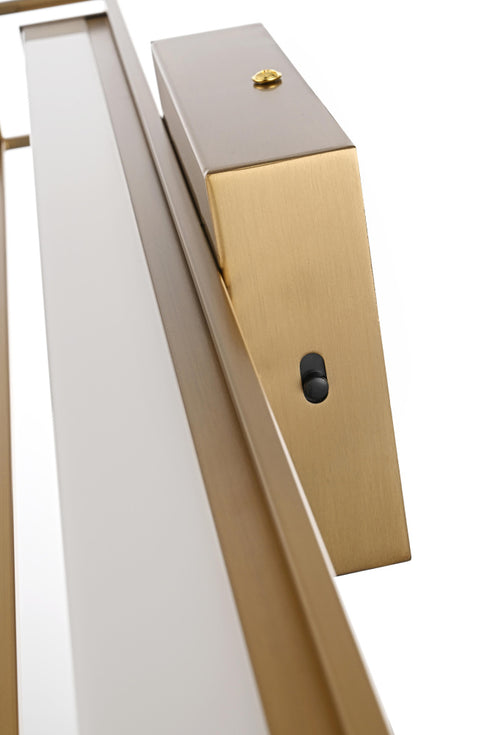 Elegant Lighting Aden 1 Light Wall Sconce L31 Inch E4.5 Inch H4.3 Inch LED 18 Watt 3CCT in Satin Gold Model: LD301W31SG