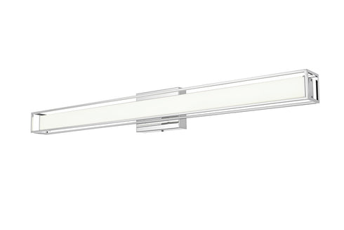 Elegant Lighting Aden 1 Light Wall Sconce L36 Inch E4.5 Inch H4.3 Inch LED 24 Watt 3CCT in Chrome Model: LD301W36C