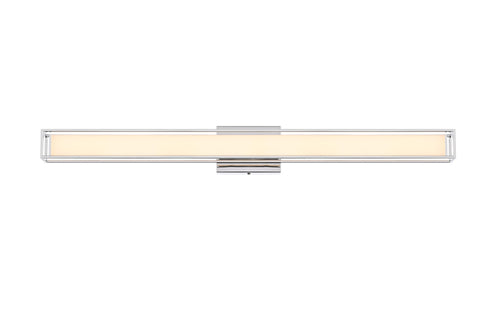 Elegant Lighting Aden 1 Light Wall Sconce L36 Inch E4.5 Inch H4.3 Inch LED 24 Watt 3CCT in Chrome Model: LD301W36C