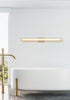 Elegant Lighting Aden 1 Light Wall Sconce L36 Inch E4.5 Inch H4.3 Inch LED 24 Watt 3CCT in Satin Gold Model: LD301W36SG