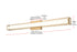 Elegant Lighting Aden 1 Light Wall Sconce L36 Inch E4.5 Inch H4.3 Inch LED 24 Watt 3CCT in Satin Gold Model: LD301W36SG