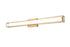 Elegant Lighting Aden 1 Light Wall Sconce L36 Inch E4.5 Inch H4.3 Inch LED 24 Watt 3CCT in Satin Gold Model: LD301W36SG