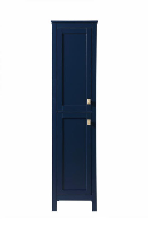 Elegant Lighting Adian 16 Inch Wide Bathroom Linen Storage Freestanding Cabinet in Black Model: SC011665BK