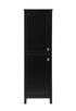Elegant Lighting Adian 20 Inch Wide Bathroom Linen Storage Freestanding Cabinet in Black Model: SC012065BK