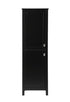 Elegant Lighting Adian 20 Inch Wide Bathroom Linen Storage Freestanding Cabinet in Black Model: SC012065BK