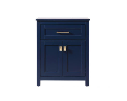 Elegant Lighting Adian 24 Inch Wide Bathroom Storage Freestanding Cabinet in Black Model: SC012430BK