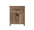 Elegant Lighting Adian 24 Inch Wide Bathroom Storage Freestanding Cabinet in Black Model: SC012430BK