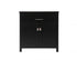 Elegant Lighting Adian 30 Inch Wide Bathroom Storage Freestanding Cabinet in Black Model: SC013030BK