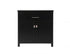 Elegant Lighting Adian 30 Inch Wide Bathroom Storage Freestanding Cabinet in Black Model: SC013030BK
