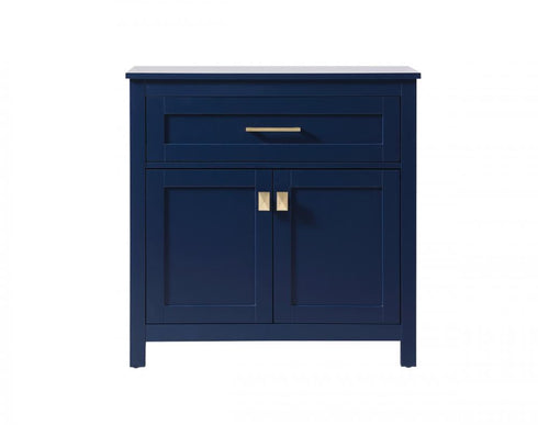Elegant Lighting Adian 30 Inch Wide Bathroom Storage Freestanding Cabinet in Black Model: SC013030BK