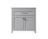 Elegant Lighting Adian 30 Inch Wide Bathroom Storage Freestanding Cabinet in Black Model: SC013030BK