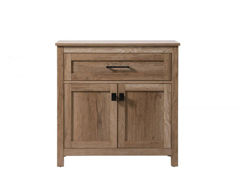 Elegant Lighting Adian 30 Inch Wide Bathroom Storage Freestanding Cabinet in Black Model: SC013030BK
