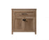 Elegant Lighting Adian 30 Inch Wide Bathroom Storage Freestanding Cabinet in Black Model: SC013030BK