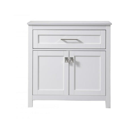 Elegant Lighting Adian 30 Inch Wide Bathroom Storage Freestanding Cabinet in Black Model: SC013030BK