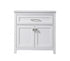 Elegant Lighting Adian 30 Inch Wide Bathroom Storage Freestanding Cabinet in Black Model: SC013030BK